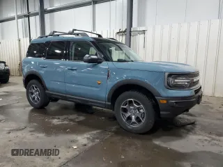 2023 Ford Bronco Sport Badlands z VIN 3FMCR9D91PRE01918, wystawiony jako Copart lot #52120145 z przebiegiem 8 415 mil mil oraz Szkoda całkowita • Salvage title. Historia ofert i sprzedaży dostępna na DreamBid. Obrazek 4.