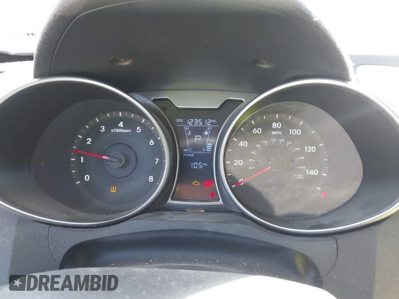 2013 Hyundai Veloster w/Black Int with VIN KMHTC6AD8DU103122, listed as a IAAI auction lot 42068175 with 123,512 mi miles and . Bid and sale history available at DreamBid. Image 7.