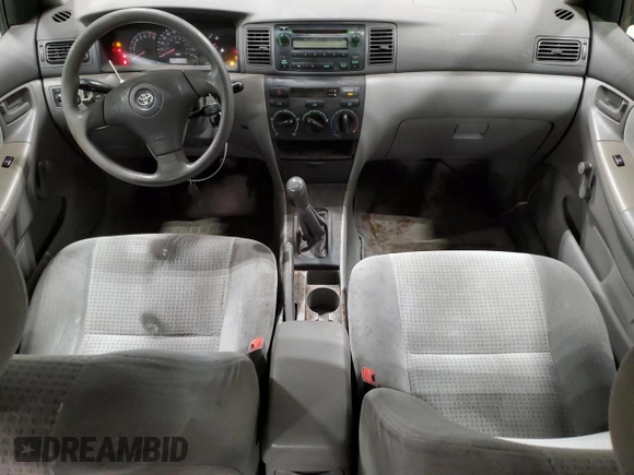 2005 Toyota Corolla CE with VIN 1NXBR32E45Z539290, listed as a Copart auction lot 52151625 with 260,646 mi miles and Clean title. Bid and sale history available at DreamBid. Image 8.