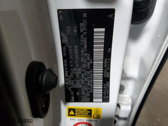 2019 Toyota Highlander SE with VIN 5TDJZRFH6KS564781, listed as a Copart auction lot 49109065 with 90,282 mi miles and Salvage Title. Bid and sale history available at carsss.com. Image 14.