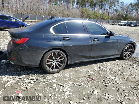2019 BMW 3 Series 330i with VIN 3MW5R1J5XK8B00074, listed as a Copart auction lot 50806195 with 77,777 mi miles and Salvage Title. Bid and sale history available at carsss.com. Image 3.