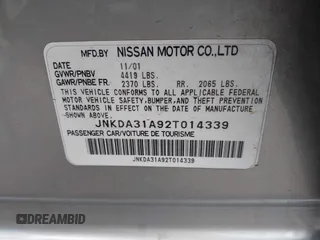 2002 Infiniti I35 Luxury z VIN JNKDA31A92T014339, wystawiony jako IAAI lot #41454424 z przebiegiem 119 025 mil mil oraz . Historia ofert i sprzedaży dostępna na DreamBid. Obrazek 9.