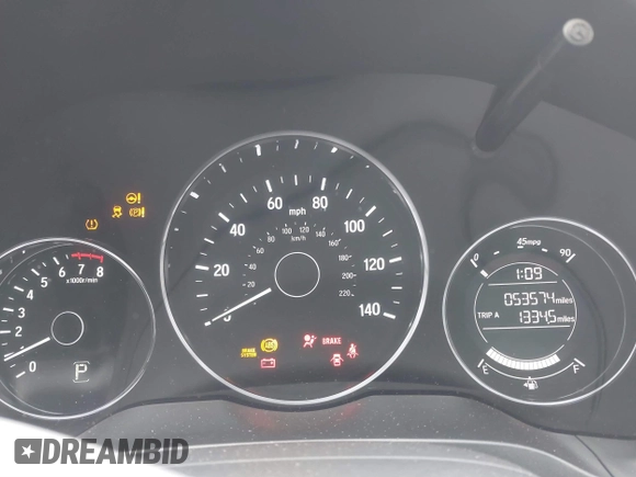 2017 Honda HR-V LX with VIN 3CZRU6H37HM723800, listed as a IAAI auction lot 41645763 with 53,574 mi miles and . Bid and sale history available at DreamBid. Image 7.