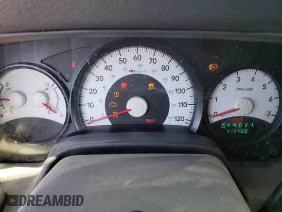 2008 Dodge Durango z VIN 1D8HB38N98F145126, wystawiony jako Copart lot #62556464 z przebiegiem 113 420 mil mil oraz Szkoda całkowita • Salvage title. Historia ofert i sprzedaży dostępna na DreamBid. Obrazek 9.