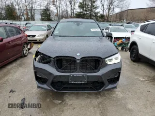 2021 BMW X3 M with VIN 5YMTS0C03M9F04458, listed as a Copart auction lot 42162245 with 52,156 mi miles and Salvage Title. Bid and sale history available at carsss.com. Image 5.