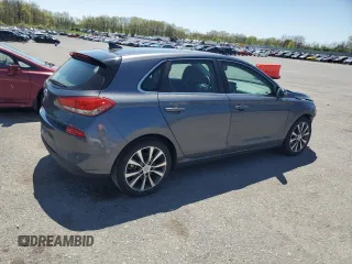 2018 Hyundai Elantra GT with VIN KMHH35LEXJU017506, listed as a Copart auction lot 54607085 with 43,214 mi miles and Salvage Title. Bid and sale history available at carsss.com. Image 3.