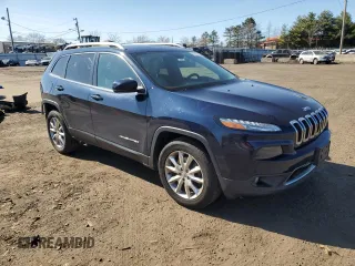 2016 Jeep Cherokee Limited with VIN 1C4PJMDB4GW188401, listed as a Copart auction lot 53507725 with 144,797 mi miles and Salvage Title. Bid and sale history available at DreamBid. Image 4.