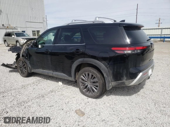 2023 Nissan Pathfinder SL with VIN 5N1DR3CD6PC230945, listed as a Copart auction lot 48570295 with 27,680 mi miles and Salvage title. Bid and sale history available at DreamBid. Image 2.