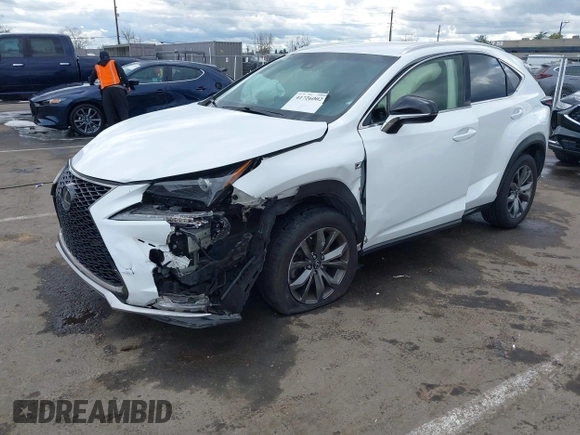 2019 Lexus NX with VIN JTJYARBZXK2127780, listed as a IAAI auction lot 41726002 with 157,916 mi miles. Bid and sale history available at carsss.com. Image 2.