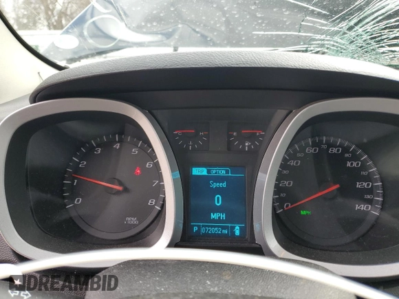 2017 Chevrolet Equinox LT with VIN 2GNALCEK3H1605547, listed as a Copart auction lot 51156055 with 72,052 mi miles and Clean Title. Bid and sale history available at carsss.com. Image 9.