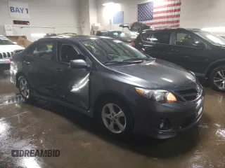 2012 Toyota Corolla L with VIN 2T1BU4EE8CC756338, listed as a Copart auction lot 46357755 with 156,496 mi miles and Salvage Title. Bid and sale history available at carsss.com. Image 4.