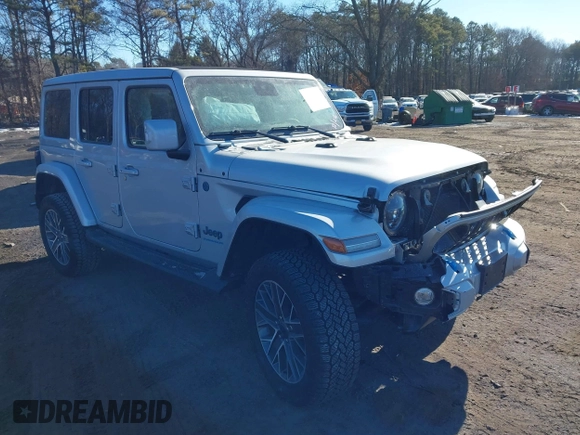 2024 Jeep Wrangler High Altitude z VIN 1C4RJXU65RW161966, wystawiony jako IAAI lot #41396611 z przebiegiem 4 627 mil mil oraz . Historia ofert i sprzedaży dostępna na DreamBid. Obrazek 1.