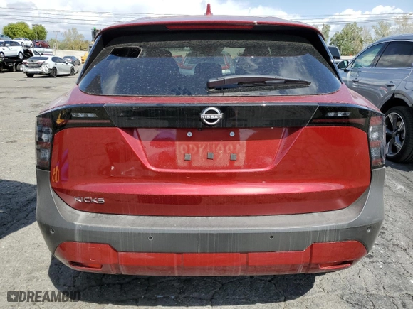 2025 Nissan Kicks SV with VIN 3N8AP6CA5SL307455, listed as a Copart auction lot 51714155 with 1,690 mi miles and Clean Title. Bid and sale history available at carsss.com. Image 6.