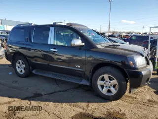 2006 Nissan Armada LE z VIN 5N1AA08B56N721476, wystawiony jako Copart lot #82567384 z przebiegiem 196 384 mil mil oraz Czysty tytuł • Clean title. Historia ofert i sprzedaży dostępna na DreamBid. Obrazek 4.