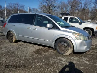 2004 Nissan Quest SL with VIN 5N1BV28U54N342612, listed as a Copart auction lot 44325335 with 0 mi miles and Salvage Title. Bid and sale history available at carsss.com. Image 4.