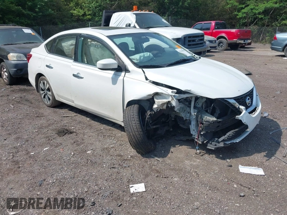 2019 Nissan Sentra S z VIN 3N1AB7AP8KY302151, wystawiony jako IAAI lot #42150965 z przebiegiem 138 486 mil mil oraz . Historia ofert i sprzedaży dostępna na DreamBid. Obrazek 1.