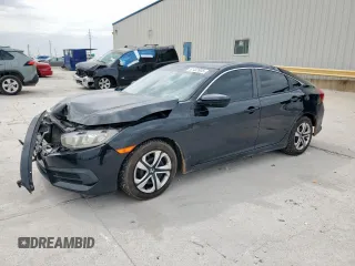 2017 Honda Civic LX with VIN 19XFC2F56HE015234, listed as a Copart auction lot 57403905 with 178,467 mi miles and Salvage title. Bid and sale history available at DreamBid. Image 1.