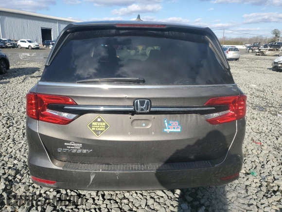 2021 Honda Odyssey EX with VIN 5FNRL6H57MB036907, listed as a Copart auction lot 44449705 with 40,863 mi miles and Salvage Title. Bid and sale history available at DreamBid. Image 6.