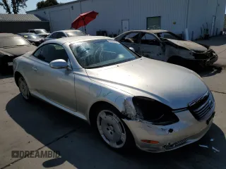 2002 Lexus SC 430 with VIN JTHFN48Y720029932, listed as a Copart auction lot 69795974 with 146,548 mi miles and Salvage Title. Bid and sale history available at carsss.com. Image 4.