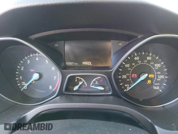 2015 Ford Focus SE with VIN 1FADP3F29FL384879, listed as a IAAI auction lot 41335839 with 107,871 mi miles. Bid and sale history available at carsss.com. Image 7.