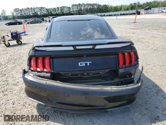 2018 Ford Mustang GT with VIN 1FA6P8CF5J5164892, listed as a Copart auction lot 54906985 with 60,632 mi miles and Salvage title. Bid and sale history available at DreamBid. Image 6.