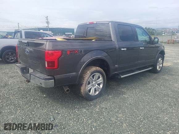 2020 Ford F-150 XL with VIN 1FTEW1E58LKF49324, listed as a Copart auction lot 58653615 with 118,520 mi miles and Salvage title. Bid and sale history available at DreamBid. Image 3.