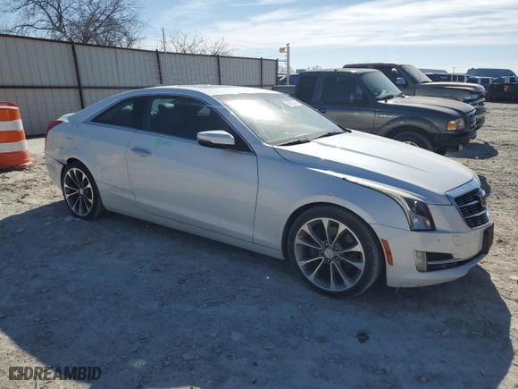 2015 Cadillac ATS Coupe Luxury RWD with VIN 1G6AB1RX3F0121380, listed as a Copart auction lot 89162725 with 85,524 mi miles and Salvage Title. Bid and sale history available at carsss.com. Image 4.
