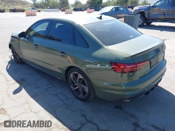 2023 Audi A4 S line Premium Plus with VIN WAUEAAF48PN022647, listed as a IAAI auction lot 41675764 with 19,522 mi miles and . Bid and sale history available at DreamBid. Image 3.