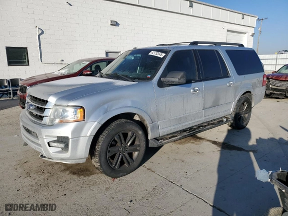 2016 Ford Expedition EL XLT with VIN 1FMJK1JT5GEF53815, listed as a Copart auction lot 42752045 with 163,690 mi miles and Salvage Title. Bid and sale history available at carsss.com. Image 1.