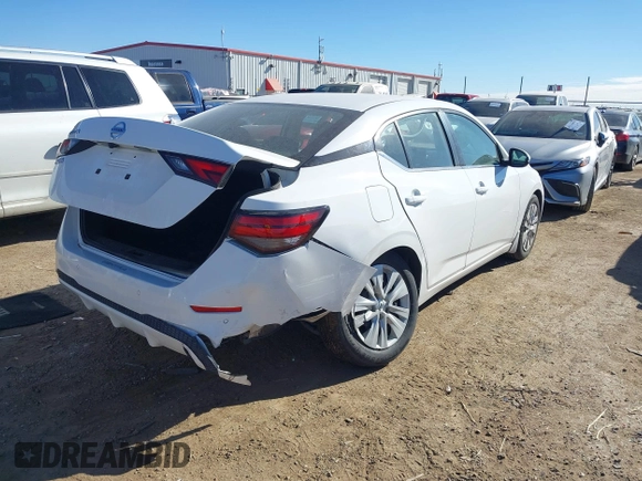 2022 Nissan Sentra S with VIN 3N1AB8BV6NY215551, listed as a IAAI auction lot 41337764 with 50,949 mi miles. Bid and sale history available at carsss.com. Image 4.