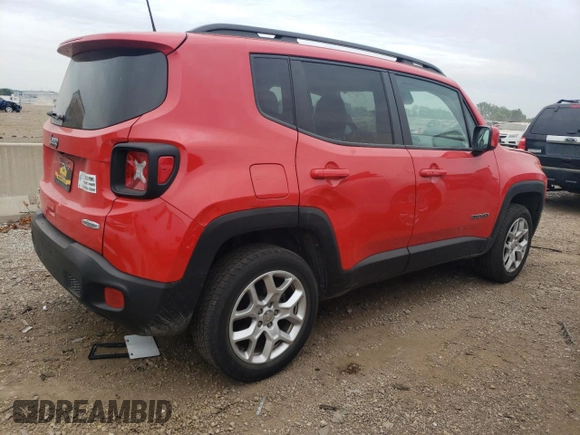 2018 Jeep Renegade Altitude with VIN ZACCJBBB1JPH82986, listed as a Copart auction lot 62943603 with 46,771 mi miles and Salvage title. Bid and sale history available at DreamBid. Image 3.