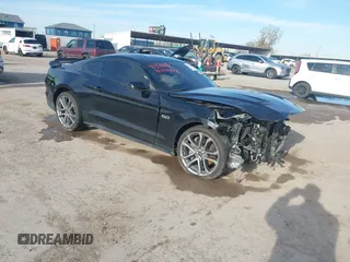 2018 Ford Mustang GT with VIN 1FA6P8CF2J5117139, listed as a IAAI auction lot 41334448 with 75,933 mi miles. Bid and sale history available at carsss.com. Image 1.