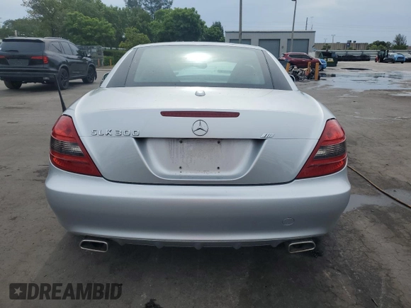 2009 Mercedes-Benz SLK 280 with VIN WDBWK54F89F192082, listed as a Copart auction lot 63422345 with 51,969 mi miles and Salvage title. Bid and sale history available at DreamBid. Image 6.