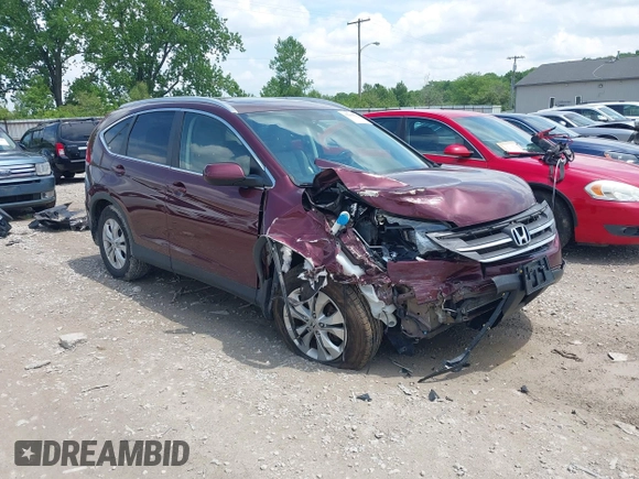 2013 Honda CR-V EX-L z VIN 5J6RM4H78DL056142, wystawiony jako IAAI lot #42269132 z przebiegiem 135 895 mil mil oraz . Historia ofert i sprzedaży dostępna na DreamBid. Obrazek 1.