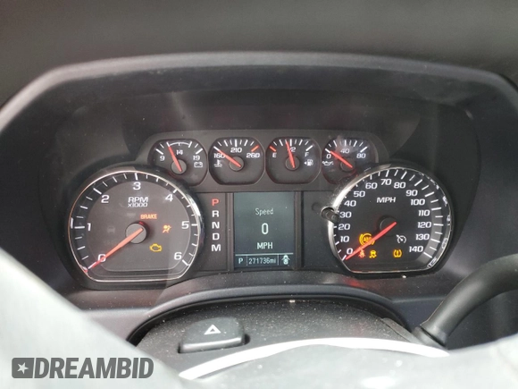 2016 Chevrolet Silverado 1500 Work Truck with VIN 1GCVKNEH3GZ122952, listed as a Copart auction lot 44531075 with 271,736 mi miles and Salvage Title. Bid and sale history available at carsss.com. Image 9.