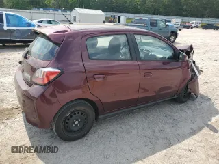 2021 Mitsubishi Mirage ES z VIN ML32AUHJ1MH009455, wystawiony jako Copart lot #55113105 z przebiegiem 67 895 mil mil oraz Szkody całkowita. Historia ofert i sprzedaży dostępna na DreamBid. Obrazek 3.