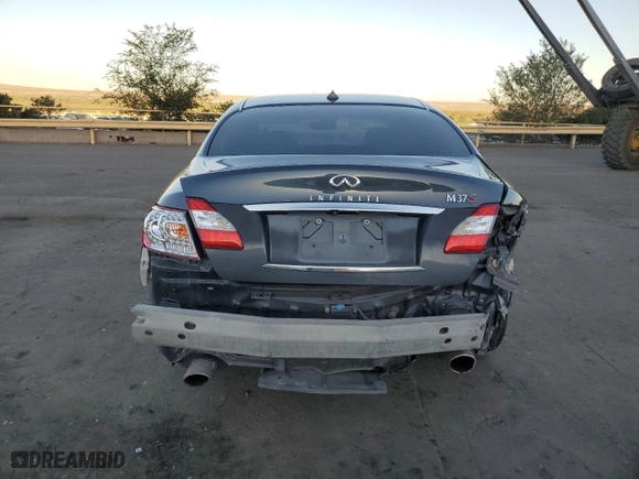 2011 Infiniti M37 with VIN JN1BY1APXBM321805, listed as a Copart auction lot 72192084 with 0 mi miles and Salvage Title. Bid and sale history available at carsss.com. Image 6.