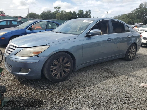 2009 Hyundai Genesis with VIN KMHGC46E19U033171, listed as a Copart auction lot 72803864 with 401,490 mi miles and Non Repairable. Bid and sale history available at carsss.com. Image 1.