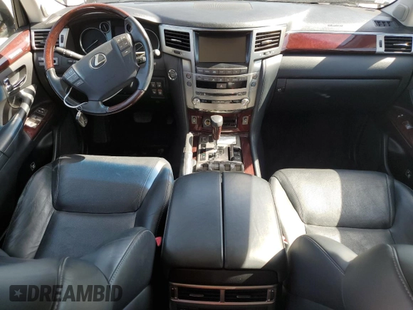 2015 Lexus LX 570 with VIN JTJHY7AX7F4165803, listed as a Copart auction lot 42799625 with 157,666 mi miles and Salvage Title. Bid and sale history available at DreamBid. Image 8.