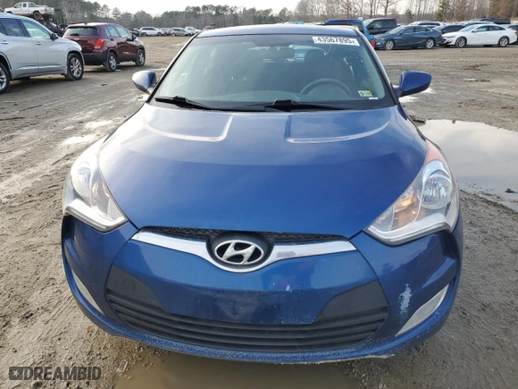 2017 Hyundai Veloster with VIN KMHTC6ADXHU305241, listed as a Copart auction lot 43567895 with 113,386 mi miles and Salvage Title. Bid and sale history available at carsss.com. Image 5.