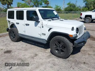 2020 Jeep Wrangler Unlimited Sahara with VIN 1C4HJXEN4LW330867, listed as a IAAI auction lot 41790709 with 63,151 mi miles. Bid and sale history available at carsss.com. Image 1.