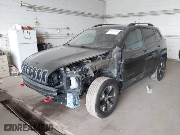2016 Jeep Cherokee Trailhawk with VIN 1C4PJMBS0GW169184, listed as a IAAI auction lot 42255346 with 152,802 mi miles and . Bid and sale history available at DreamBid. Image 6.