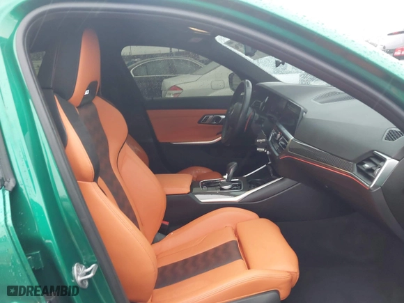 2021 BMW M3 Competition with VIN WBS33AY07MFL02329, listed as a IAAI auction lot 41783136 with 38,133 mi miles. Bid and sale history available at carsss.com. Image 5.
