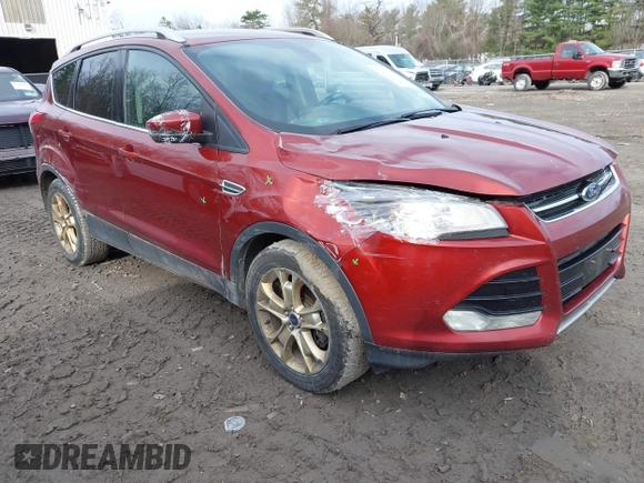 2015 Ford Escape Titanium with VIN 1FMCU9JX1FUA56091, listed as a IAAI auction lot 41947035 with 191,297 mi miles and . Bid and sale history available at DreamBid. Image 1.