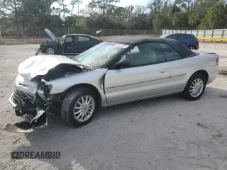 2003 Chrysler Sebring LX with VIN 1C3EL45T43N563717, listed as a Copart auction lot 44037815 with 63,059 mi miles and Salvage Title. Bid and sale history available at DreamBid. Image 1.