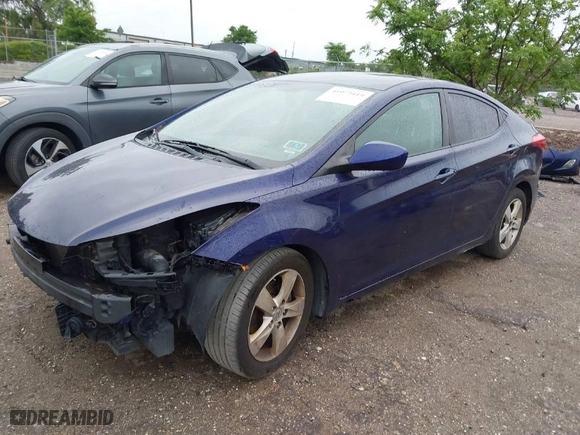2012 Hyundai Elantra Limited with VIN 5NPDH4AE2CH110910, listed as a IAAI auction lot 41973419 with 156,547 mi miles. Bid and sale history available at carsss.com. Image 2.