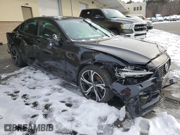 2025 Volvo S60 Plus with VIN 7JRL12GC0SG364646, listed as a Copart auction lot 44800375 with 7,378 mi miles and Salvage Title. Bid and sale history available at carsss.com. Image 4.