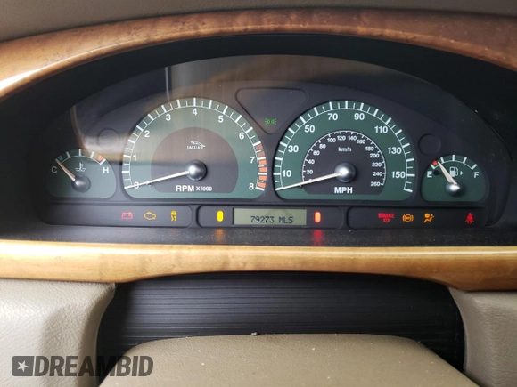 2003 Jaguar S-Type with VIN SAJEA01T43FM87170, listed as a Copart auction lot 41265364 with 79,273 mi miles and Non Repairable. Bid and sale history available at DreamBid. Image 9.