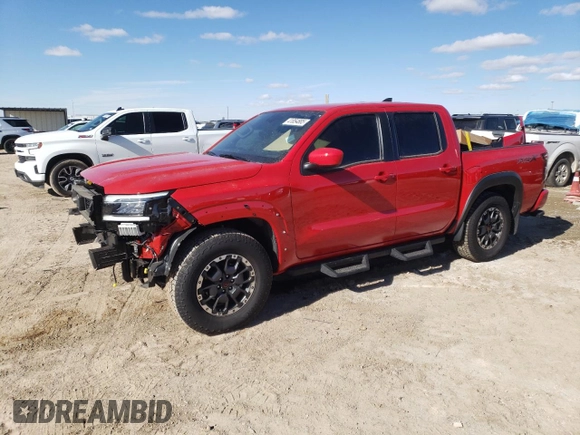 2025 Nissan Frontier SV with VIN 1N6ED1EJ0SN618133, listed as a Copart auction lot 41854885 with 853 mi miles and Salvage title. Bid and sale history available at DreamBid. Image 1.