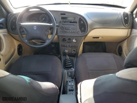 1999 Saab 9-3 with VIN YS3DD55N7X2004111, listed as a Copart auction lot 73217004 with 211,071 mi miles and Non Repairable. Bid and sale history available at carsss.com. Image 8.